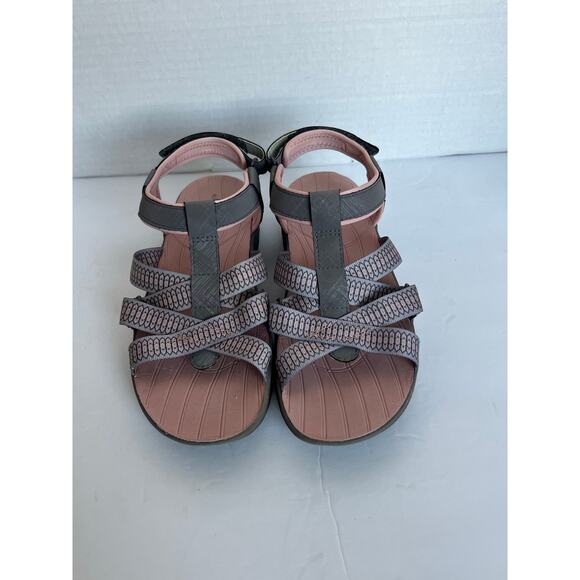JSport by Jambu Kaia Pink and Gray Adjustable Strappy Casual Comfort Sandals 7M - Picture 4 of 11